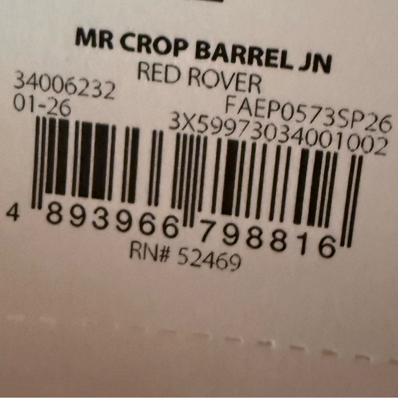 Free Assembly Mid Rise Crop Barrel in Rover Red - Picture 7 of 7